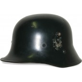 Черный австрийский парадный полицейский стальной шлем М16