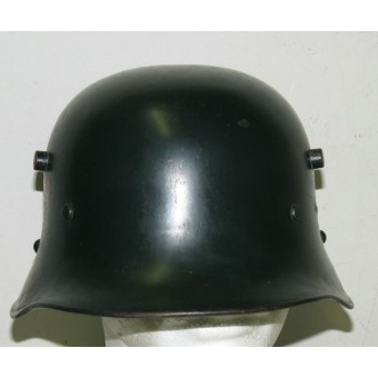 Casco de acero negro de Austria M 16 Polizei. Espenlaub militaria