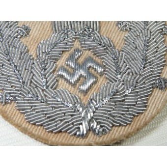 Águila del Reich tercera manga para el verano polizei túnica blanca. Espenlaub militaria