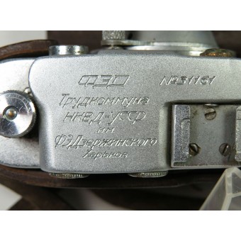 Die sowjetische Kamera FED 1 B, mit der Seriennummer 31161, Baujahr 1936.. Espenlaub militaria