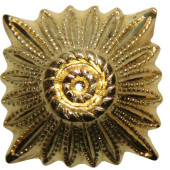 12 mm gold Wehrmacht or W-SS rank pip for officers shoulder boards