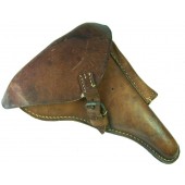 WW1 , P08 pistol brown leather holster