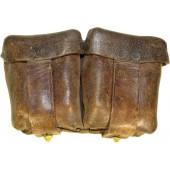 Soviet Russian M 38 Mosin rifle leather ammo pouch