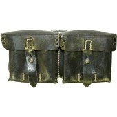 Black leather ammo pouch for G 43 Walther rifle