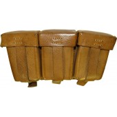 DAK or Luftwaffe brown leather ammo pouch for Kar 98