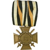 Ehrenkreuz für Frontkämpfer 1914-1918/ Herinneringskruis voor WO1 voor strijder met een streepje