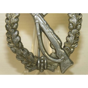 Infanteriesturmabzeichen (ISA), infantería asalto insignia, clase de plata. Die rifle golpeado. Espenlaub militaria