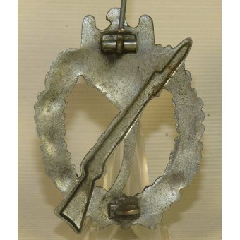 Infanteriesturmabzeichen ( ISA), Infanterie-Sturmabzeichen, Klasse Silber. Gestempeltes Gewehr. Espenlaub militaria