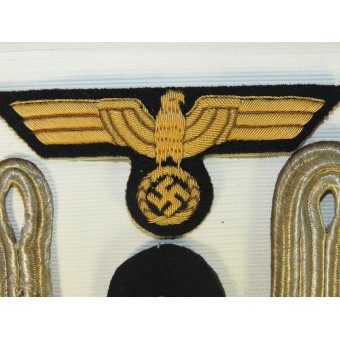 Kriegsmarine Ingenieur, Navy Engineer  insignia set.  Shoulder boards, trade sleeve insignia and eagle.. Espenlaub militaria