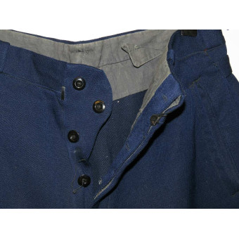 M 35 Soviet NCOs or militia blue trousers without piping for  peace time.. Espenlaub militaria