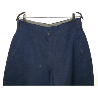M 35 Soviet NCOs or militia blue trousers without piping for  peace time.. Espenlaub militaria