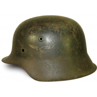 M 42 Duitse Luftwaffe-helm. Alleen shell.. Espenlaub militaria