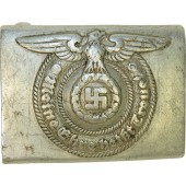SS-VT or Waffen SS Aluminum SS 36/40 RZM belt buckle - Overhoff
