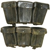 RB NR 0/0552/0024 marked K 98 ammo pouches - pair.