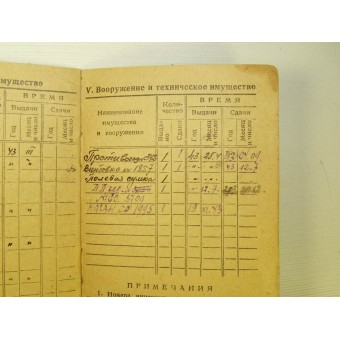 Libro de pago Ejército Rojo emitió 1.943 años. Espenlaub militaria