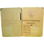 Red Army paybook for a  motorcycle mechanic in rank of sergeant served in 67 motorized rifle battalion