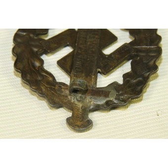 SA Sportabzeichen -Bronze, marked EIGENTUM d.S.A. SPORTABZ.-HAUPTSTELLE Fechler Bernbach/SA. Espenlaub militaria
