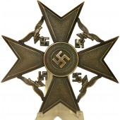 Cruz española de bronce sin espadas de Steinhauer & Luck, marcada L/16