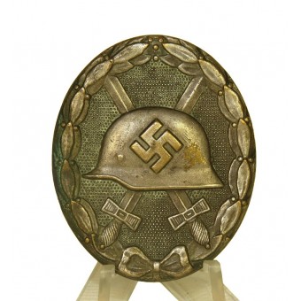Verwundetenabzeichen in Silber. Silver class, wound badge. Marked 4, Steinhauer & Lück. Espenlaub militaria
