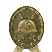 Verwundetenabzeichen in Silber. Clase de plata, insignia de herida. Marcado 4, Steinhauer & Lück