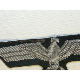 Águila de pecho bordado Wehrmacht Heer lingotes de aluminio mano en fieltro. Espenlaub militaria