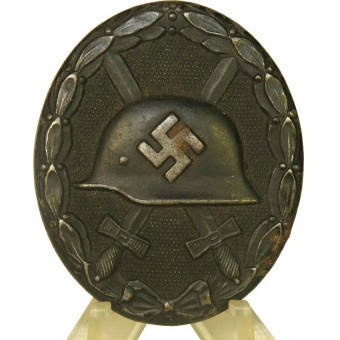 Verwundetenabzeichen in schwarz 1939, Klein & Quenzer- und 65 markiert. Espenlaub militaria