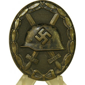 Sårmärke i svart 1939. Verwundetenabzeichen in Schwarz L/16 -Steinhauer & Luck Ludenscheid. Espenlaub militaria