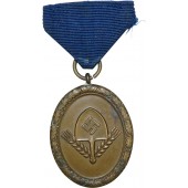 RAD Long Service Medal voor man, 4e klasse, 4 jaar dienst.
