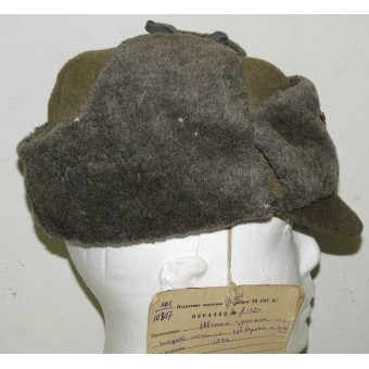 Cappello invernale sperimentale dellArmata Rossa con visiera, modello 1941, raro.. Espenlaub militaria