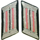 Linguette per colletto da ufficiale Feldbluse per Panzergrenadier e Tankmen della Wehrmacht.