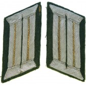 Lengüetas de cuello de oficial de Infantería del Heer de la Wehrmacht.
