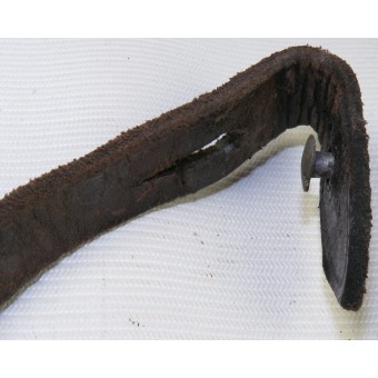1941 år märkt tyska hjälm läder hakrem med aluminium spänne och dubbar. Espenlaub militaria