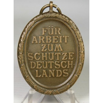 1 ° tipo Westwall medaglia, Deutsches Schutzwallehrenzeichen. Espenlaub militaria