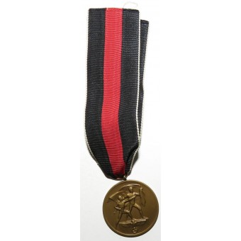 Die Medaille zur Erinnerung an den 1. Oktober 1938. Annexion des Sudetenlandes. Espenlaub militaria