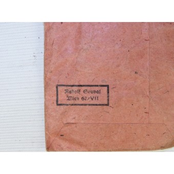 Originalverpackung für die Ostmedaille von R. Souval mit Schleifenleiste. Espenlaub militaria