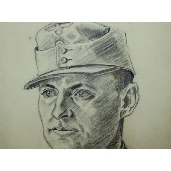 Titelbild des deutschen Unteroffiziers, gemalt vom deutschen Künstler G. Stauch. Original.. Espenlaub militaria