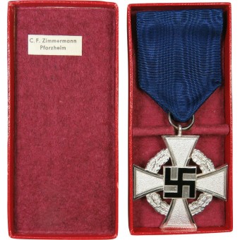25-Year Faithful Service Cross 2nd class, boxed -  Zimmermann.. Espenlaub militaria