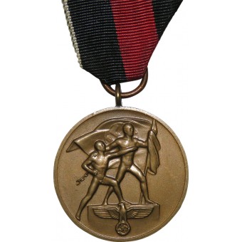 Die Medaille zur Erinnerung zur Erinnerung an den 1. Oktober 1938. Anslutning av Sudetenlandet. Espenlaub militaria