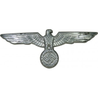 Late war zinc Wehrmacht visor hat eagle. Espenlaub militaria