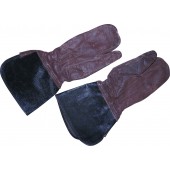 RKKA Dispatch rijders of motorrijder bruine lederen handschoenen