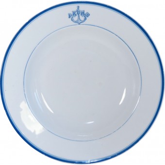 RKVMF- Red fleet Mess Hall Porcelain Soup Plate, pre war made. Espenlaub militaria