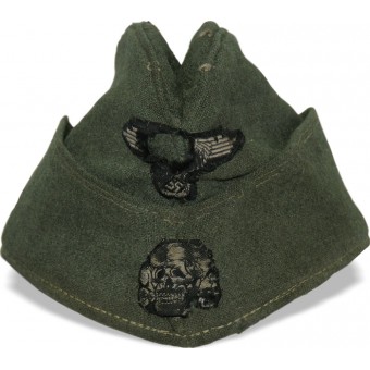 Sombrero de lado Waffen SS M 40 Feldmütze- en estado salado. Espenlaub militaria