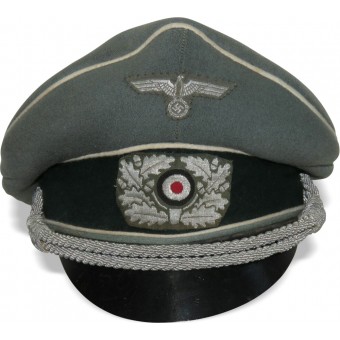 Wehrmacht Heer infantería visera sombrero, rediseñada para trituradora.. Espenlaub militaria