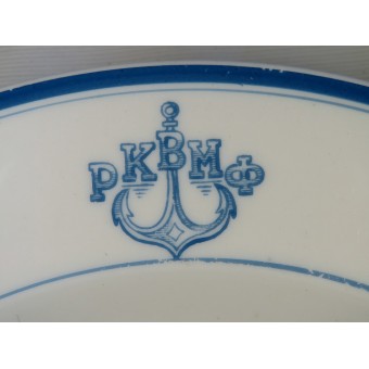 RKVMF- Red fleet Mess Hall Porcelain Soup Plate, tillverkad före kriget. Espenlaub militaria