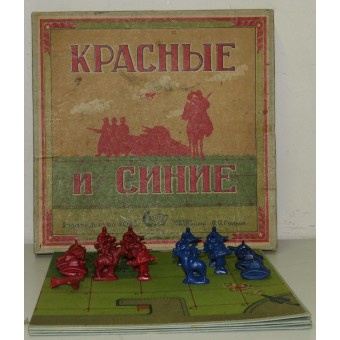 Rusia soviética mesa de juego de guerra táctica rojos y azules, año de emisión 1941. Espenlaub militaria
