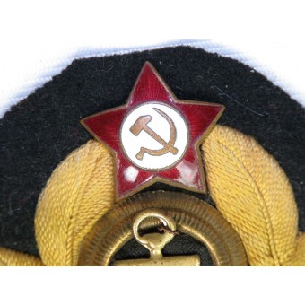 Personnel de commandement de la marine soviétique WW2 de cocarde. Espenlaub militaria