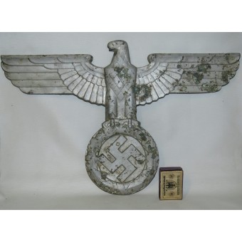 3er Reich águila de tren para la vía estrecha de ferrocarriles de locomotoras o autobuses electrónico. 40 cm.. Espenlaub militaria