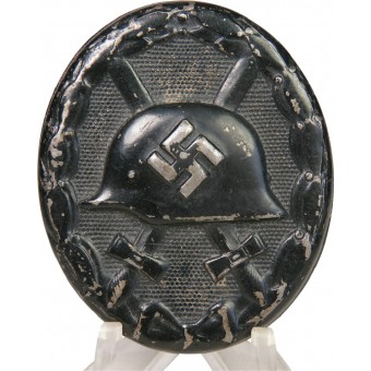 Чёрная степень знака За ранение 1939 г. Штамповка. Espenlaub militaria