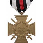 WW 1 cruz conmemorativa w/swords 1914-1918 - marcado AD.B.L. para Adolf Baumeister