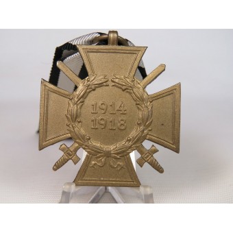 WW 1 commemorative cross w/swords 1914-1918 - marked AD.B.L. for  Adolf Baumeister. Espenlaub militaria